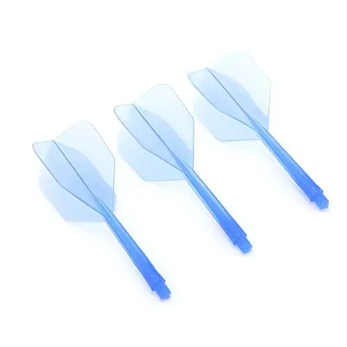 Produktbild: Dart Shafts and Flights, 2BA Dart Shaft and Flights Dart Shafts and Flights Combo mit 3 X integrierten Dart und Flights für 2BA Dart Barrels mit Gewindedurchmesser(Blau)