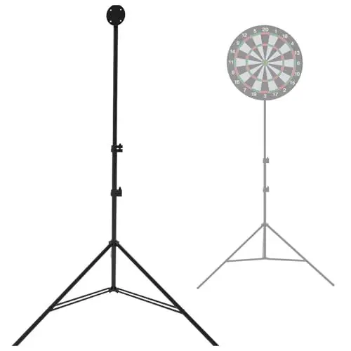 Produktbild: Dartboard Standard, Dartscheibe ständer,Dartständer verstellbare Höhe: 84-194cm, faltbar