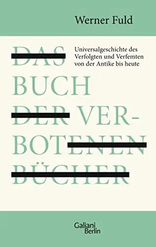 Produktbild: Das Buch der verbotenen Bücher: Universalgeschichte des Verfolgten und Verfemten von der Antike bis heute