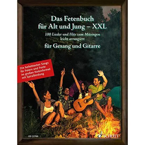 Produktbild: Das Fetenbuch für Alt und Jung - XXL: 100 Lieder und Hits zum Mitsingen, leicht arrangiert für Gesang und Gitarre - im großen Notenformat mit ... Liederbuch. (Liederbücher für Alt und Jung)