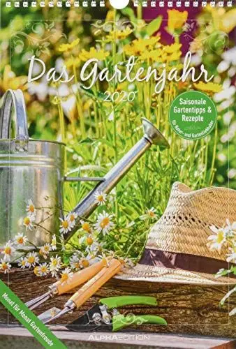 Produktbild: Das Gartenjahr 2020 - Bildkalender (24 x 34) - mit Gartentipps und Rezepten - Küchenkalender - Ratgeber - Wandkalender: Saisonale Gartentipps & Rezepte für Natur- und Gartenliebhaber