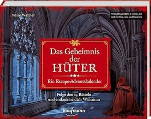 Produktbild: Das Geheimnis der Hüter - Ein Escape-Adventskalender: Folge den 24 Rätseln und entkomme dem Wahnsinn (Escape-Adventskalender: Weihnachts-Thriller mit Seiten zum Auftrennen)