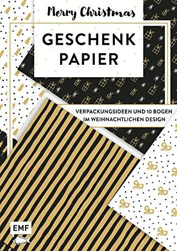 Produktbild: Das Geschenkpapier-Set – Merry Christmas: Verpackungsideen und 10 Bogen im weihnachtlichen Design: 10 Bogen, 80 x 59 cm