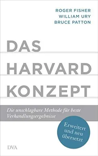 Produktbild: Das Harvard-Konzept: Die unschlagbare Methode für beste Verhandlungsergebnisse - Erweitert und neu übersetzt