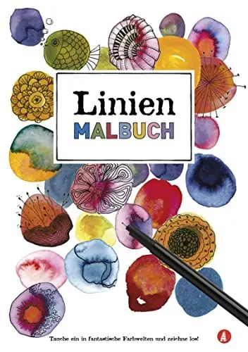 Produktbild: Das Linienmalbuch: Du malst die Linien - Kreativ entspannen und dabei einzigartige Kunstwerke erschaffen mit inversem Malen