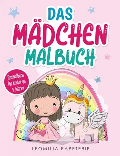 Produktbild: Das MÄDCHEN MALBUCH: Ausmalbuch für Kinder ab 4 Jahren