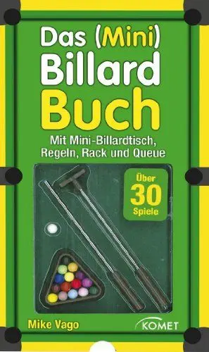 Produktbild: Das (Mini) Billard Buch: mit Mini-Billardtisch, Queue, Kugeln, Rack, Regeln