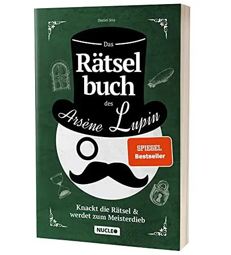 Produktbild: Das Rätselbuch des Arsène Lupin: Knackt die Rätsel & werdet zum Meisterdieb: Rätsel für Erwachsene und Jugendliche | Für Freunde von Escape-Spielen | Lupin (Nucleo) (Arsène Lupin Rätsel-Reihe)