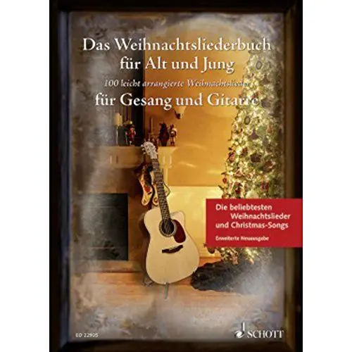 Produktbild: Das Weihnachtsliederbuch für Alt und Jung: 100 leicht arrangierte Weihnachtslieder für Gesang und Gitarre - Erweiterte Neuausgabe. Gesang und Gitarre. Liederbuch. (Liederbücher für Alt und Jung)