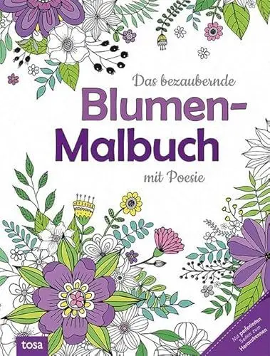 Produktbild: Das bezaubernde Blumen-Malbuch mit Poesie
