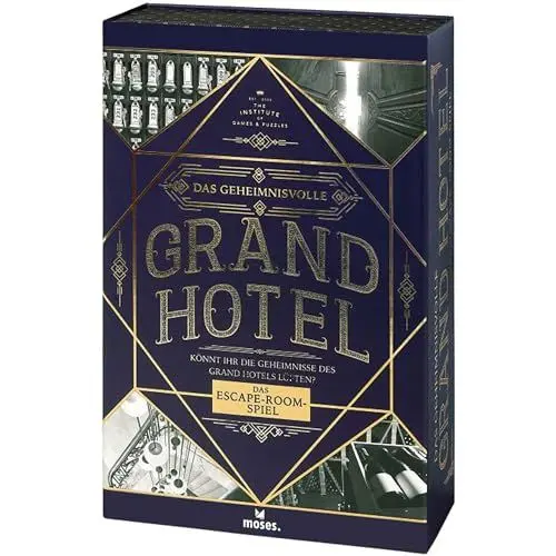 Produktbild: Das geheimnisvolle Grand Hotel | Escape Spiel Deluxe | Wieder verwendbar | Level: Einsteiger, ab 12 Jahren, White