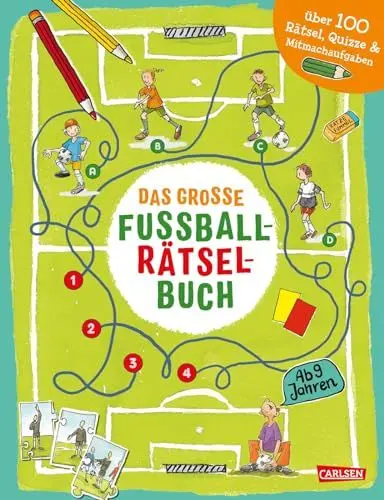 Produktbild: Das große Fußball-Rätselbuch: Für Fußballfans ab 9 Jahren mit Rätseln, Quizfragen, Denkspielen und Wissenstest