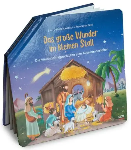 Produktbild: Das große Wunder im kleinen Stall: Die Weihnachtsgeschichte zum Auseinanderfalten (Bilderbücher für 3- bis 6-Jährige)