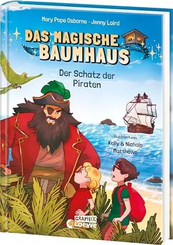 Produktbild: Das magische Baumhaus (Comic-Buchreihe, Band 4) - Der Schatz der Piraten: Begib dich mit Anne und Phillip auf eine gefährliche Reise zu den Piraten - Comic-Buch für Kinder ab 7 Jahren