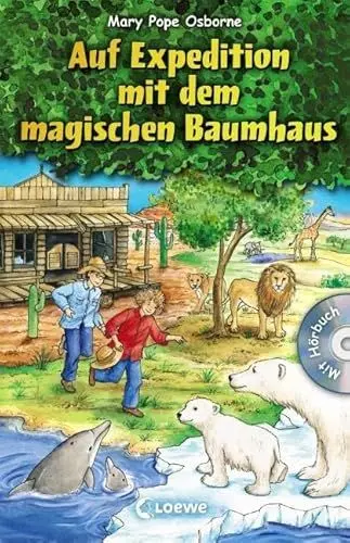 Produktbild: Das magische Baumhaus - Auf Expedition mit dem magischen Baumhaus (Bd. 9-12): Sammelband für Mädchen und Jungen ab 8 Jahre - Mit Hörbuch-CD Im Tal der Löwen (Das magische Baumhaus - Sammelbände)