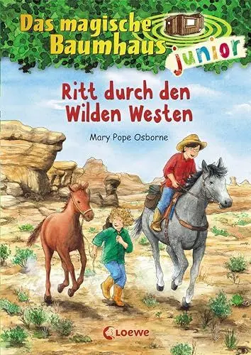 Produktbild: Das magische Baumhaus junior (Band 10) - Ritt durch den Wilden Westen: Kinderbuch zum Vorlesen und ersten Selberlesen - Mit farbigen Illustrationen - Für Mädchen und Jungen ab 6 Jahre