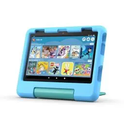 Produktbild: Amazon Fire HD 8 Kids-Tablet (Neueste Generation), für Kinder von 3-7 J. | 3 GB RAM, werbefreie Inhalte, integrierte Kindersicherung, 13 Std. Akkulaufzeit, 32 GB, blau (2024)