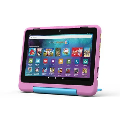 Produktbild: Amazon Fire HD 8 Kids Pro-Tablet (Neueste Generation), für Kinder von 6-12 J. | 3 GB RAM, 8-Zoll-HD-Bildschirm, werbefreie Inhalte, Kindersicherung, 13 Std. Akkulaufzeit, 32 GB, Löwen-Design (2024)
