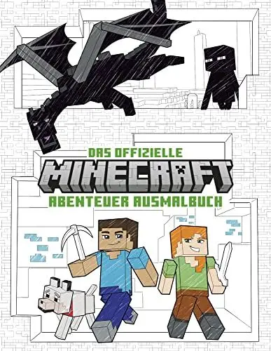 Produktbild: Das offizielle Minecraft-Abenteuer-Ausmalbuch