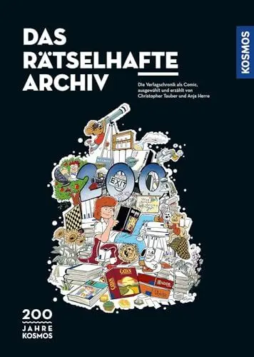 Produktbild: Das rätselhafte Archiv: Die Verlagschronik als Comic, ausgewählt und erzählt von Anja Herre und Christopher Tauber.