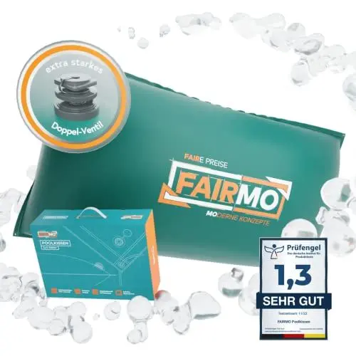 Produktbild: Das ultimative Poolkissen Winter XXL (3m, 4m, 2x4m) von FAIRMO - Luftkissen für winterfeste Poolabdeckung - Aufblasbare Winterkissen Überwinterung für Pool (200 x 400 cm)
