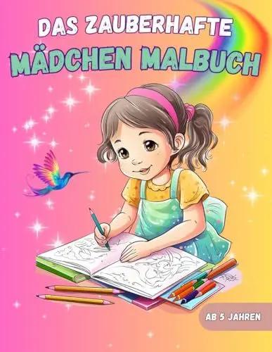 Produktbild: Das zauberhafte Malbuch für Mädchen: Beschäftigungsbuch zum Ausmalen für Mädchen ab 5 Jahren, zur Förderung der Kreativität, Feinmotorik und Farbwahrnehmung, mit liebevoll gestalteten Motiven.