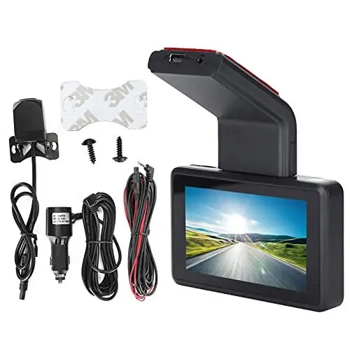 Produktbild: Dashcam, 1080P WiFi 3 Zoll IPS-Bildschirm Hidden Night Vision Dual-Recording Driving Recorder für Autos, Ampeln und Andere Daten, Echtzeit-Übertragung