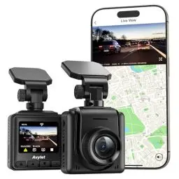 Produktbild: Dashcam Auto WiFi 2K, Mini Vorne Autokamera Unterstützt externes GPS-Modul,APP,IPS-Bildschirm,Ultra Nachtsicht,150°Weitwinkel,WDR,24 Std. Parkmodus und Bewegungserkennung,G-Sensor