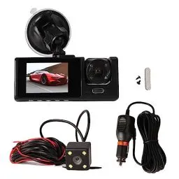 Produktbild: Dashcam Vorne Hinten, 170° Weitwinkel 1080p Full HD Dashkamera, Nachtsicht, WDR, Unfallsperre, Loop-Aufnahme, Parkmonitor