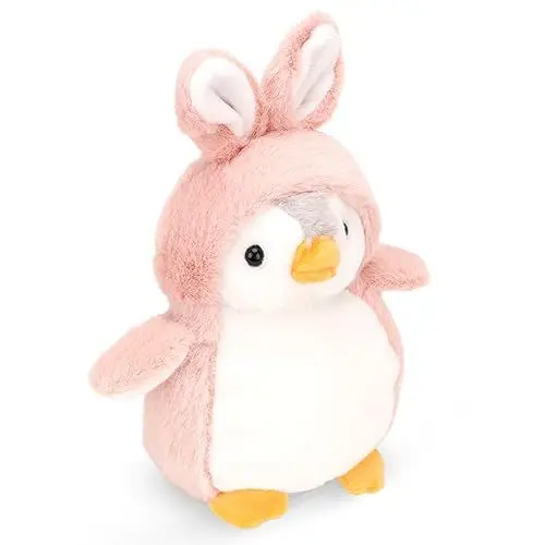 Produktbild: DASIAUTOEM Pinguin Kuscheltier, Pinguin Stofftier Plüschtier 20 cm, Flauschiger Stofftier zum Spielen, Sammeln & Kuscheln, Plüsch Spielzeug Plüschtier für Mädchen, Jungen & Babys (Rosa)