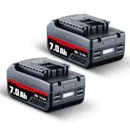 Produktbild: DASNITE 2 Stück 18V 7,0AH GBA Li-Ion Ersatzakku für Bosch 18V Akku Lithium Werkzeugakku Kompatibel mit Bosch 18V Serie BAT609 BAT609G BAT618 BAT618G BAT619 Werkzeugen