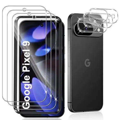 Produktbild: Datree 3 Stück für Panzerglas für Google Pixel 9 und 3 Stück Kameraschutz,9H Härte Hartglas, Anti-Kratz Folie, Bläschenfrei Schutzfolie, HD Displayschutz Folie