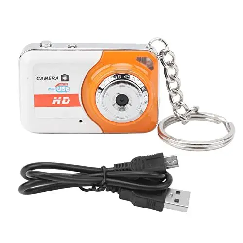 Produktbild: Daumenkamera, Tragbare Videokamera mit Bewegungserkennung, Point-and-Shoot-Digitalkameras, Unterstützt 32-GB-Karte, Exquisite Modische HD-DV-Kamera für Teenager, Studenten