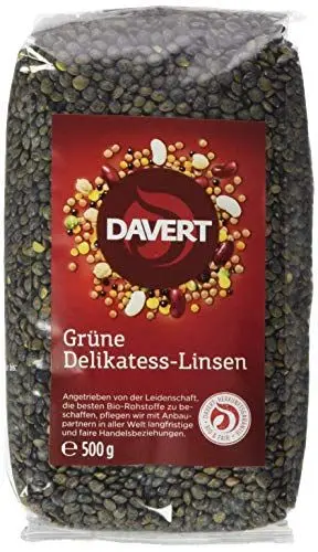 Produktbild: Davert Grüne Delikatess-Linsen ( 500 g) - Bio
