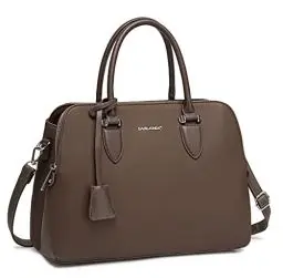 Produktbild: David Jones - Damen Handtasche Henkeltasche - Frau PU Leder Schultertasche - Elegante Tote Shopper Tasche - Umhängetasche Viele Fächer Zip Multi Taschen - Alltags Mode Arbeit Stadt City - Taupe Braun