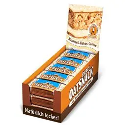 Produktbild: EnergyOatSnack Karamell-Kokos-Creme (15x65g) | Kohlenhydrat Energieriegel mit Haferflocken für Sport & Freizeit | Langanhaltende Energie & leckerer Geschmack | Handgemacht & Veggie | Das Original