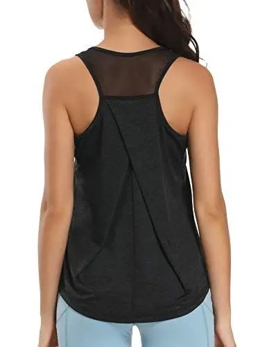 Produktbild: Dawnrole Damen Sport Tank Top Ärmelloses Leichte Fitness Top Yoga Oberteile