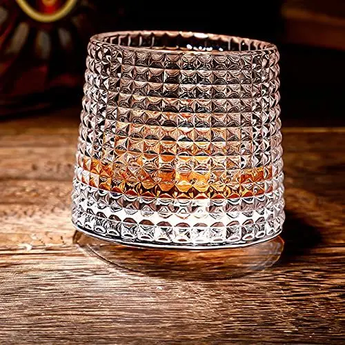 Produktbild: DAWNTREES Tumbler Whisky Gläser, Kristall-Keil-Glas, Whisky-Glas, modisch, Papa, Männer entspannen und reduzieren Druck