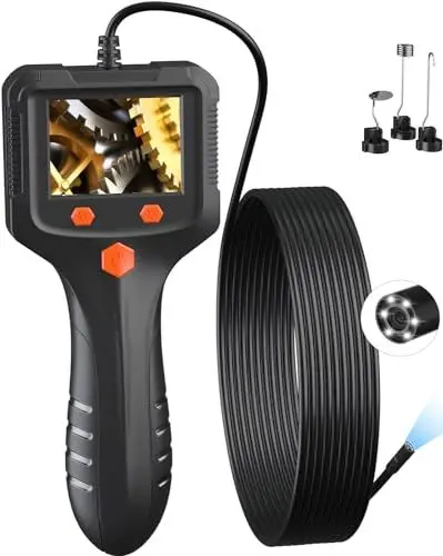 Produktbild: Daxiongmao Endoskopkamera Mit Licht, Ip67 Wasserdichtes Endoskopkamera, 1080 HD Inspektionskamera, Endoskop Rohrreiniger, Endoskopkamera Handy, 11.5ft Rohrreinigungsspiraler, Gadgets Für Männer(2.4
