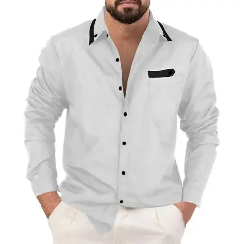 Produktbild: Day 2024 Angebote Meine Bestellungen Anzeigen s Angebote Langarmshirt Herren Long Sleeve T Shirt Men Longsleeve Langarm Tshirt Tshirt Herren Langarm Long Sleeve Herren-Sweatshirt Rag