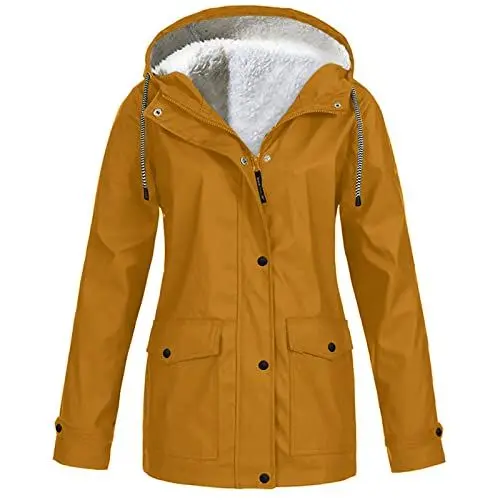Produktbild: Day Prime 2024 Angebote Wintermantel Damen Elegant Winterparka Wasserdicht Damen Trenchcoat Wasserdicht Damen Mädchen Frühlingsjacke Wollmantel Damen Lang Mein Bestellung Anzeigen