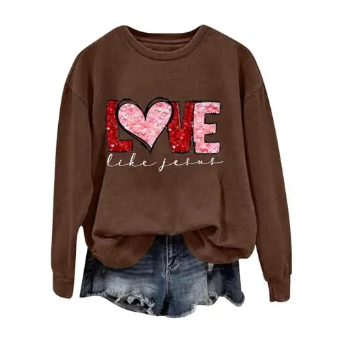 Produktbild: Day Prime 2024 Sweatshirts Ohne Kapuze Damen Sweatshirt Schwarz Damen Oversized Damen Feinstrickpullover Weißes Langarmshirt Damen Eng Sweatjacke Damen Sportlich Meine Bestellungen Anzeigen 24