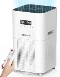 Produktbild: DAYETTE Luftreiniger für Wohnung, Raumluftreiniger große Räume bis zu 160 ㎡, CADR 400m³/h, Hepa-Filter, Luftfilter für Allergiker, Schimmel, Staub, Tierhaare mit 22dB Schlafmodus für Raucherzimmer