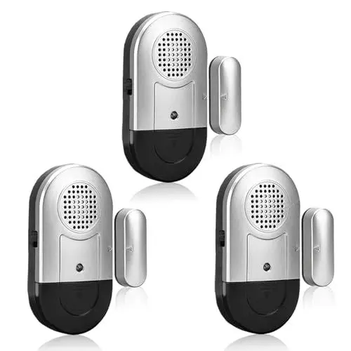 Produktbild: DAYTECH Fensteralarm Türalarm Alarmanlage Wohnmobil Tür Fenster Alarm Sensor Gartenhaus 120 dB Signalton Einbruchschutz Türalarmsensor für Home - 3er Set mit Batterien