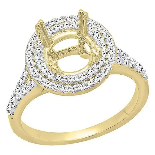 Produktbild: DazzlingRock Collection - 14 Kt Gelbgold Rundschliff I-J Weißer Diamant