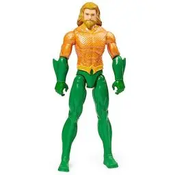 Produktbild: DC Comics Aquaman 30cm-Actionfigur im authenthischen Comic-Design mit 11 Bewegungspunkten. Ab 3 Jahren