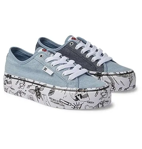 Produktbild: DC Shoes Damen Manual Platform Sneaker, H DK Denim, 36 EU