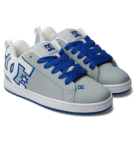 Produktbild: DC Shoes Herren Court Graffik Sneaker, Grey/Blue/White, 39 EU