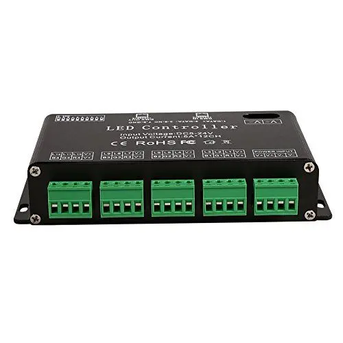 Produktbild: DC5V-24V 6-Kanal-LED-Decoder-Dimmer DMX-Signalanzeige Blinkt Funktion DMX-Controller LED-Decoder-Dimmer DMX-Decoder-Treiberstreifenmodul