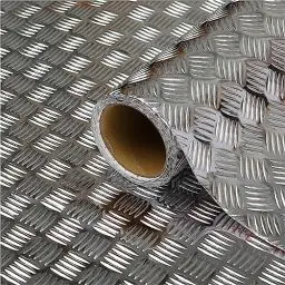Produktbild: d-c-fix Klebefolie Metallic Riffelblech silber hochglanz selbstklebende Folie wasserdicht realistische Deko für Möbel, Tisch, Schrank, Tür, Küchenfronten Möbelfolie Dekofolie Tapete 67,5 cm x 1,5 m